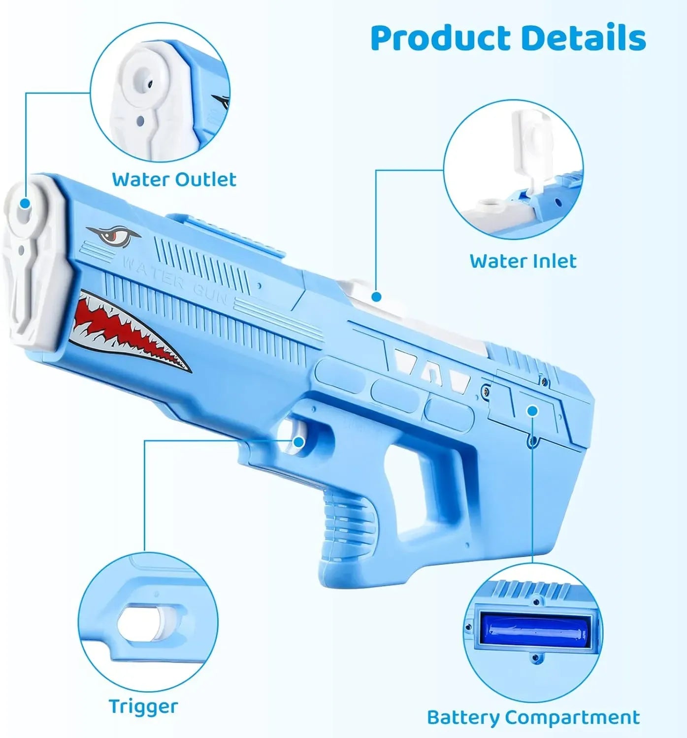 Pistola De Agua Eléctrica Succion Automa