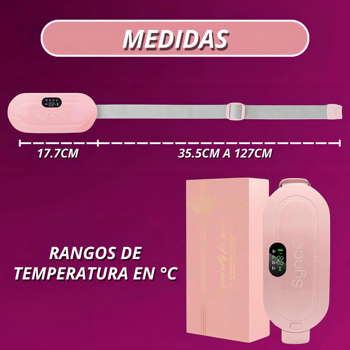 Cinturón térmico para Cólicos